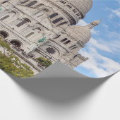 サクレクールオンモンマルトルヒル – パリ，フランス ラッピングペーパー (角)