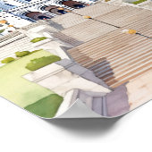 サクレクールバシリカパリスファーメラルトラベルプレイス ポスター (角)