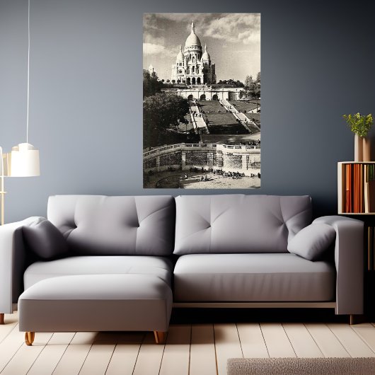 サクレクールヴィンテージ白黒 フォトプリント