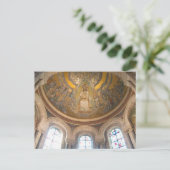 サクレクール大聖堂のモザイク天井 ポストカード (スタンド正面)