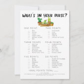 サク素朴スブライダルシャワーゲーム財布 招待状 (正面)