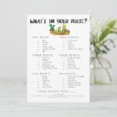 サク素朴スブライダルシャワーゲーム財布 招待状 (スタンド正面)