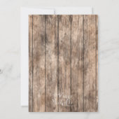 サク素朴スブライダルシャワーゲーム財布 招待状 (裏面)