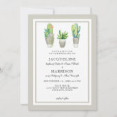 サク素朴タスアートの黒い白いタイルの多汁 招待状 (正面)