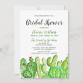 サク素朴ティ結婚ブライダルシャワー 招待状 (正面)
