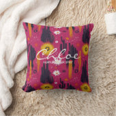 サク鮮やかスと日が差すことウェルネスパーソナライズされた クッション (ブランケット)