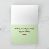 サグアロとのメリークリスマスの南西景色 シーズンカード (内部)