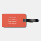 サグアロのサボテンの赤い空の南西荷物 ラゲッジタグ (裏面横)