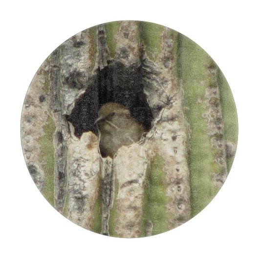 サグアロの巣の鳥 カッティングボード (正面)