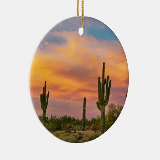 サグアロの砂漠の生命 セラミックオーナメント (右)