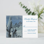 サグアロカクタスパームツリーアリゾナ結婚式出欠カード 出欠カード (スタンド正面)