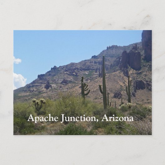 サグアロスと山 ポストカード (正面)
