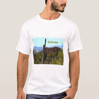 サグアロ山の風景 ツーソン アリゾナ Tシャツ