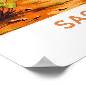 サグアロ アリゾナ 旅行 ポスター (角)