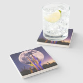 サグアロ·サクタスの満月 ストーンコースター (横)