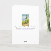 サグアロ·サクタス·グリーン·ツリーズデジタル水彩 カード (裏面)