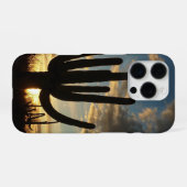 サグアロ サンセット II アリゾナ デザート ランドスケープ iPhoneケース (裏面横)