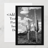 サグアロ センチネル(アリゾナ州 ソノラ砂漠) 招待状 (正面/裏面)