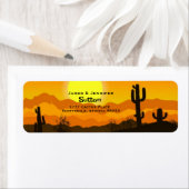 サグアーロカクタスアットサンセット差出人住所 ラベル (インサイチュ)