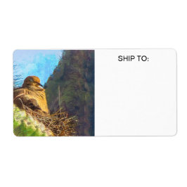 サグアーロカボスネストと喪に服すベビーハトの女性 ラベル