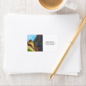 サグアーロカボスネストと喪に服すベビーハトの女性 ラベル (インサイチュ)