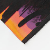 サグアーロサボスの森アットサンセット フリースブランケット (角)