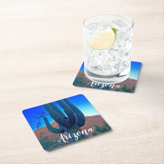 サグアーロサボスアリゾナ スクエアペーパーコースター (インサイチュ)