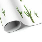 サグアーロサボスグリーンパターン砂漠 ラッピングペーパー (ロールコーナー)