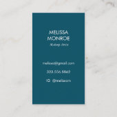 サグアーロサボスムーンスターパターンエレガントイニシャル 名刺 (裏面)