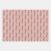 サグアーロサボス砂漠の植物ギフト任意の背景 ラッピングペーパーシート (正面2)