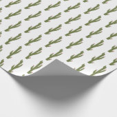 サグアーロサボス砂漠の植物ギフト任意の背景 ラッピングペーパー (角)