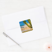 サグアーロサボス結婚の名前の場所 スクエアシール (封筒)