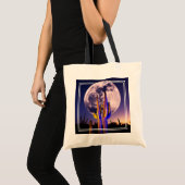 サグアーロサボテンの満月 トートバッグ (正面(商品))