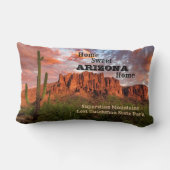 サグアーロサボテン迷信マウンテンサンセットクラウド ランバークッション (裏面)