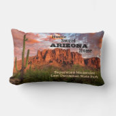 サグアーロサボテン迷信マウンテンサンセットクラウド ランバークッション (正面)