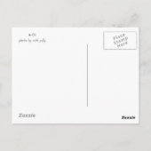 サグアーロサボテン開花葉書 ポストカード (裏面)