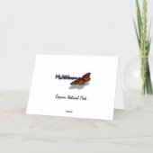 サグアーロサンセットIIアリゾナサンキューカード 箔グリーティングカード (裏面)