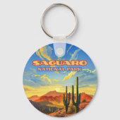 サグアーロナショナルパークアリゾナデザートカボスレトロ キーホルダー (裏面)