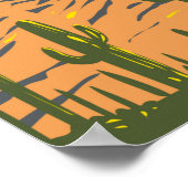 サグアーロナショナルパークアリゾナビーハイブピークヴィンテージ ポスター (角)