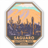 サグアーロナショナルパークアリゾナワソンピークヴィンテージ シール (正面)