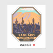 サグアーロナショナルパークアリゾナワソンピークヴィンテージ シール (シート)