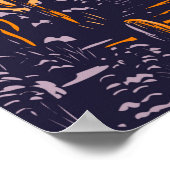 サグアーロナショナルパークアリゾナワソンピークヴィンテージ ポスター (角)