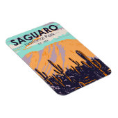 サグアーロナショナルパークアリゾナワソンピークヴィンテージ マグネット (右側)