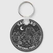 サグアーロナショナルパークアリゾナヴィンテージモノリン キーホルダー (正面)