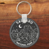 サグアーロナショナルパークアリゾナヴィンテージモノリン キーホルダー (正面)