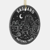 サグアーロナショナルパークアリゾナヴィンテージモノリン セラミックオーナメント (右)