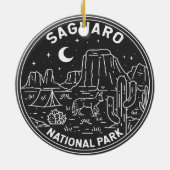 サグアーロナショナルパークアリゾナヴィンテージモノリン セラミックオーナメント (裏面)