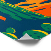 サグアーロナショナルパークアリゾナヴィンテージ ポスター (角)