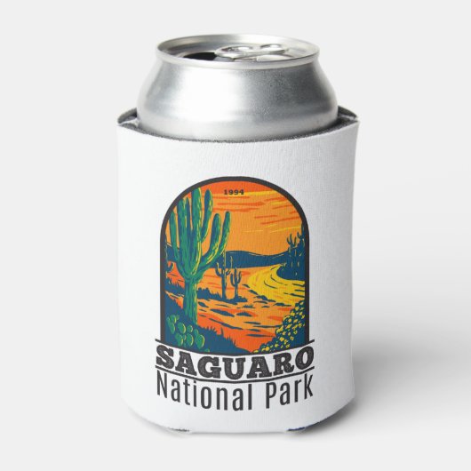 サグアーロナショナルパークアリゾナヴィンテージ 缶クーラー (缶正面)