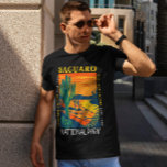 サグアーロナショナルパークアリゾナ動揺してヴィンテージ Tシャツ<br><div class="desc">Saguaroベクトルアートワークデザイン。公園は、砂漠の環境に先住民の大きなサグアーロのサボテンの名前を付けている。</div>